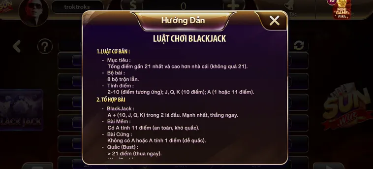 Hướng Dẫn Cách Chơi Blackjack Tại SunWin Luôn Thắng Nhà Cái